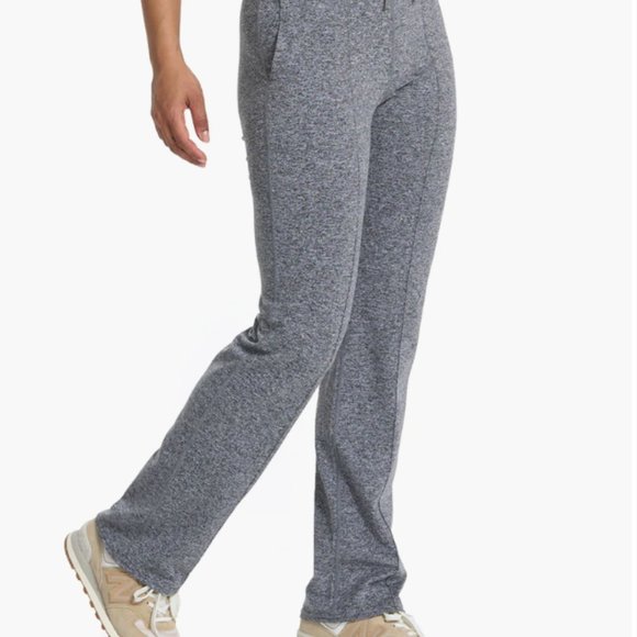 Vuori Halo Wide Leg Flare Pant - Size Small, Heather Grey - Picture 3 of 9